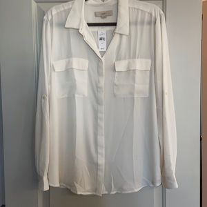 Loft Fluid Pocket Tunic Top